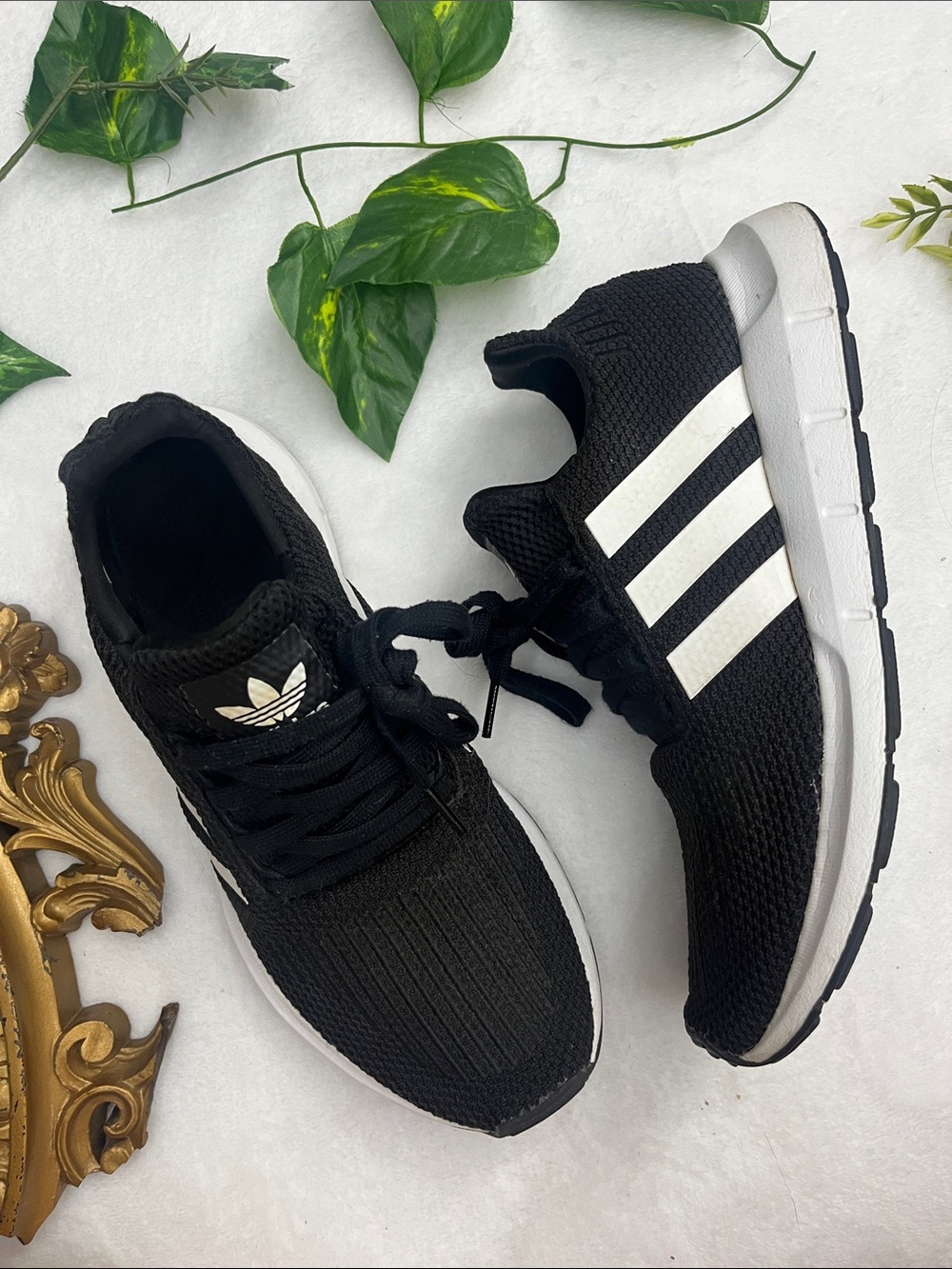 Adidas Black and White Sneakers